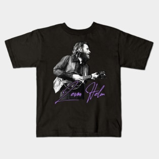 Levon Helm // Retro Electric Dirt FanArt Tribute Kids T-Shirt